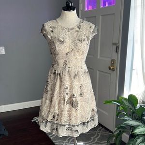 Just Me Fit & Flare Mini Dress